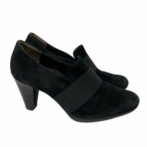 Paul Green Loafers Pump Shoes Black Leather 7.5